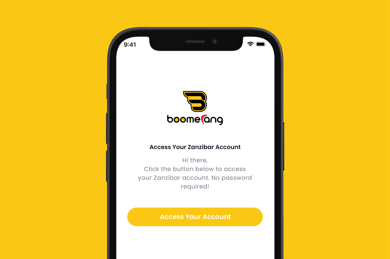 Magic Link Email Screenshot